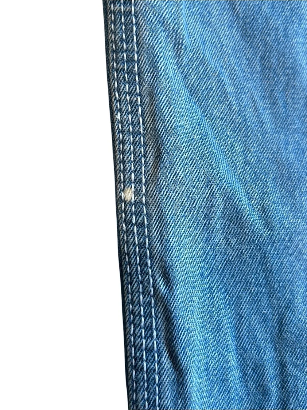 Vintage Liberty Denim Overalls Men’s 48x32 Light Wash Carpenter - Picture 5 of 16
